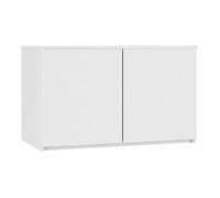 Akord Armoire 2 portes penderie - Blanc