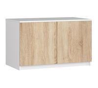 AKORD Armoire de Rangement Extension | Augmente la Capacité de la Penderie | L90 x H55 P51 cm | 2 étagères | Facile à Monter | Petite Augmentation de Armoir a Vetement