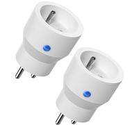 SURNICE Prise Connectée (FR), Prise Intelligente compatible avec Alexa et Google Assistant, 10A Type E, Contrôler le radiateur, la cafetière, la lampe à distance, aucun hub requis, 2 Pack