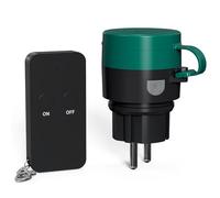 SURNICE Prises radio avec télécommande - Étanche IP44 - Lot de 1 + 2 - Pour l'extérieur - Portée de 40 m - 2300 W - Interrupteur sans fil Plug & Play (1R + 1T)