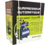 Surpresseur automatique 50L pompe fonte 230V 1000W DRAKKAR - 08168