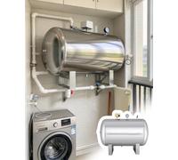 Surpresseur Récipient de Pression d'Eau pour Buanderie | Contrôle de Pression Résidentiel Horizontal pour Salle de Bain, Puits, Cuisine, Maison, Systèmes de Stockage d'Eau Potable