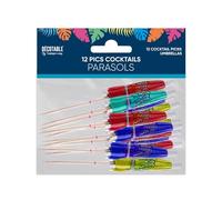Surprisez-vous SV 12 Piques À Cocktail Parasol Multicolore