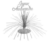 Surprisez-vous SV Centre DE Table Joyeux Anniversaire 27CM Argent