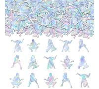 Sursurprise Lot de 200 confettis holographiques Twerk, décoration de table pour anniversaire, fête prénuptiale, enterrement de vie de jeune fille, décoration de fête disco rétro