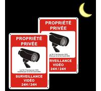 Surveillance vidéo, cadre en aluminium, réfléchissant, 250 x 180 mm