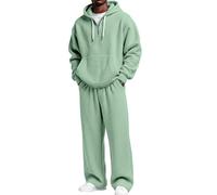 Survêtement Homme 1/4 Zipper Sweat à Capuche et Jogging Pantalon Ensemble 2 Pièces Chaud et Confortable Décontracté Survêtements Respirant Loisir Manches Longues Sweatshirts pour Travail Automne Hiver