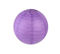 Surwin 10pcs Lanternes Papier Chinois, Lanternes en Papier à Suspendues, Boule Ronde Abat-Jour, Lanterne Decorative pour Intérieurs Extérieurs Mariages Anniversaires (40cm,Violet)