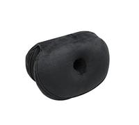 Surwin Coussin Chaise Coussin Coccyx Memory Foam Hemorroide Orthopedic Ring Coussin Anti Escarres Fessier Donut Coussin pour Fesses pour Soulagement Hémorroïdes et Pain Post Natal (45 cm,Noir)