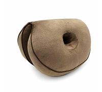 Surwin Coussin Chaise Coussin Coccyx Memory Foam Hemorroide Orthopedic Ring Coussin Anti Escarres Fessier Donut Coussin pour Fesses pour Soulagement Hémorroïdes et Pain Post Natal (45 cm,Café)