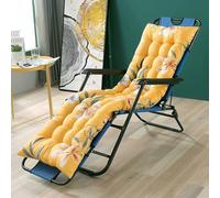 Surwin Coussin Transat Exterieur, Modernes Estampes Coussin Bain de Soleil, Matelas Bain de Soleil Exterieur Chaise Longue pour Jardin Terrasse Balcon Voyage Vacances (Lys,53x180cm)
