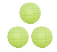 Surwin Lanternes Papier Chinois, Lanternes en Papier à Suspendues, Boule Ronde Abat-Jour, Lanterne Decorative pour Intérieurs Extérieurs Mariages Anniversaires Fêtes et Événements (40CM,Vert Clair)