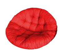 Surwin Papasan Coussins de Chaise Ronds, Housse de Coussin Papasan, 110cm Coussins pour Chaises de Jardin, Coussin de Chaise pour Intérieur,Extérieur,Salon,Jardin,Balcon (Rouge)