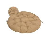Surwin Papasan Coussins de Chaise Ronds, Housse de Coussin Papasan Coussins pour Chaises de Jardin Coussin de Chaise pour Intérieur, Extérieur,Salon, Jardin, Balcon (110x110cm,Kaki)