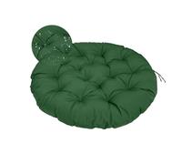 Surwin Papasan Coussins de Chaise Ronds, Housse de Coussin Papasan Coussins pour Chaises de Jardin Coussin de Chaise pour Intérieur, Extérieur,Salon, Jardin, Balcon (40x40cm,Vert Foncé)