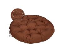 Surwin Papasan Coussins de Chaise Ronds, Housse de Coussin Papasan Coussins pour Chaises de Jardin Coussin de Chaise pour Intérieur, Extérieur,Salon, Jardin, Balcon (60x60cm,Café)