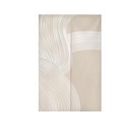 Surwin Rideau de Porte, Beige Nordic Style Japonais Cuisine Long Tapisserie Noren en Lin Fenêtre Rideaux Panneau Tenture Tapisserie Décoration Maison Chambre Salon (90x200cm,Abstrait)