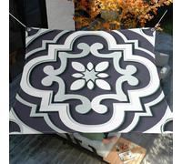 Surwin Voile d'ombrage Lot de 2, 3D Fleurs (Fleurs Grises,2x2m) | Rectangulaire Carré Toile Ombrage Imperméable avec 95% Protection UV avec 8 Corde pour Jardin Terrasse Balcon Patio Extérieur