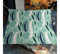 Surwin Voile d'ombrage Lot de 2, 3D Fleurs (Vert 01,2x2m) | Rectangulaire Carré Toile Ombrage Imperméable avec 95% Protection UV avec 8 Corde pour Jardin Terrasse Balcon Patio Extérieur
