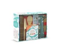 Sushis Et Makis Factory - Coffret Avec Le Livre De Recettes, La Natte En Bambou, Le Couteau À Sushis, La Cuillère À Riz, Les Moules À Sushis, Les Baguettes Et Leur Étui