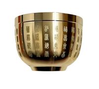 susiodeu Bol Feng Shui des Cent bénédictions en matériaux en cuivre, pour l'abondance et la pour Bonne Fortune, Large Application, Fabrication soignée, Or 6CM