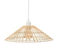 Susp bamb Cone mahe nat d36 - Atmosphera créateur d'intérieur