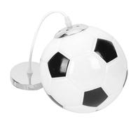 Suspendre Lumineuse Ballon de Football en Verre Style Simple Blanc | Pendentif Ballon de Foot, Lustre Couloir Entree, Decoration Festive, Eclairage, Salon et Gymnasium