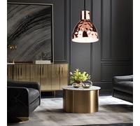 Lampe suspendue design rétro, coup de marteau, pendule, éclairage de salon, couleur or, V-TAC 3713