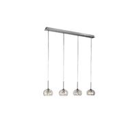 Philips Suspension barre Glinka 4 lampes dimmable Verre et métal 85 cm IP20