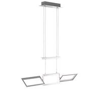 Suspension à barre de traction Suspension LED réglable en hauteur Suspension lumineuse orientable, ALU, 1x LED 25 watt 21 lumens blanc chaud, L 81,5 cm