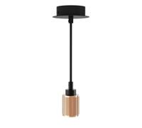 Xanlite Douille suspension - Suspension ampoule - fil Électrique pour suspension - Ampoule prise electrique - Suspension à douille en aluminium - Finition pointes de diamant cuivrées rosées - SDV03EP