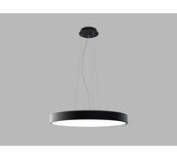 Suspension à LED MONO SLIM P-Z CRI90 dimmable, Variante : MONO SLIM P-Z, Ø 600 mm, 60 W, 4200 lm, noir, 2CCT, TRIAC
