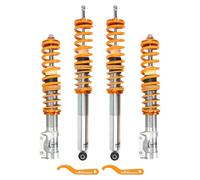 Suspension à ressorts, réglable en hauteur jusqu'à 30 mm, dimensions : longueur 71 cm, largeur 52 cm, hauteur 20 cm, compatible avec les modèles MK2, MK3, Vento et Corrado