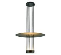 Suspension ACA LED 18 W 3000 K 1260 lm ELIA, métal noir, IP20, D60 x H104 cm, YL1691LEDPBK