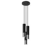 Sollux Lighting Lampe suspendue Loopez SL.0943 3x40 W noir-chrome