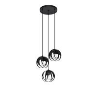 Sollux Lighting Tulos lampe suspendue 3x60 W noir SL.1088