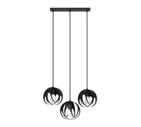 Sollux Lighting Tulos lampe suspendue 3x60 W noir SL.1089