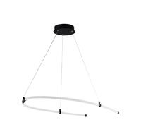 Suspension ALAMEDILLA LED 27W en acier noir 970x380x1200mm