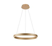 Suspension anneau LED dorée Up&Down 80W Brasco Italux