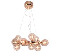 Suspension anneaux By Rydens Splendor laiton 15xG9 58cm