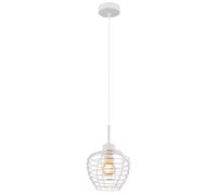 Suspension, applique, plafonnier, métal, blanc mat, hauteur réglable, H 120 cm