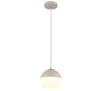 Suspension, applique, plafonnier, métal, blanc, verre, couleur sable, H 120 cm