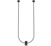 Suspension arc minimaliste noire 46 cm spot GU10 Shilo