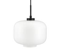 Suspension Dyberg Larsen ARP Opale/ Mat Noir Ø25cm