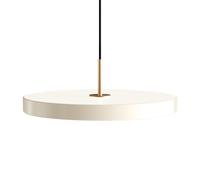 Suspension Asteria Blanc Perle avec Dessus en Laiton