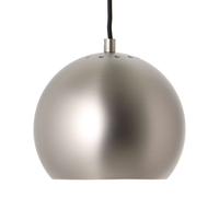 Suspension Ball métallique Ø18cm H 16cm/canopy brushed satin HxØ 2x10cm