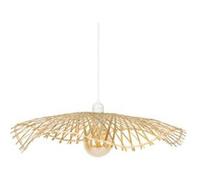 Atmosphera – Suspension Tess – Abat-jour bambou D58 cm, E27 40W (ampoule non incluse) – Beige