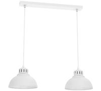 Suspension barre blanche mat 65 cm 2xE27 Sven Luminex