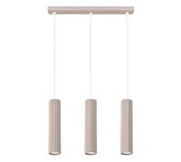 Suspension barre striée KARBON 3xGU10 taupe 10W Sollux