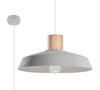 Sollux Lighting Suspension Afra SL.0282 – 1x60 W E27 – Gris/cendre